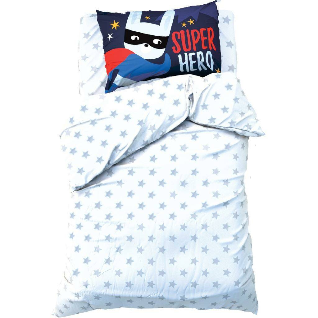 

Постельное белье Этель 1.5 сп Super rabbit 143*215 см, 150*214 см, 50*70 см -1 шт, бязь