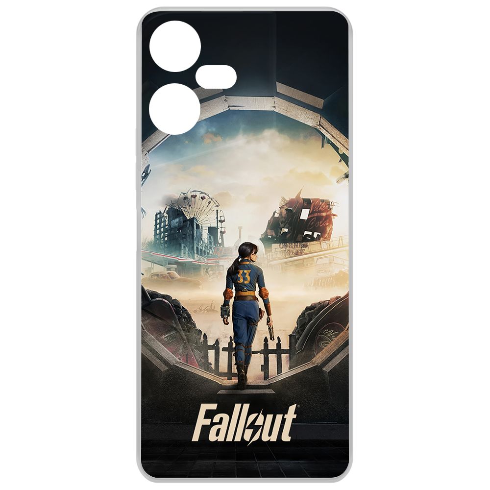 

Чехол-накладка Krutoff Clear Case Фоллаут (Fallout) - Убежище 33 для TECNO Pova Neo 3, Прозрачный