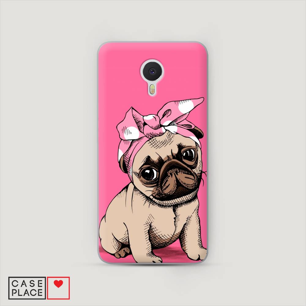 

Чехол Awog на Meizu M3 Note "Dog Pin-Up", Розовый;бежевый, 70550-2