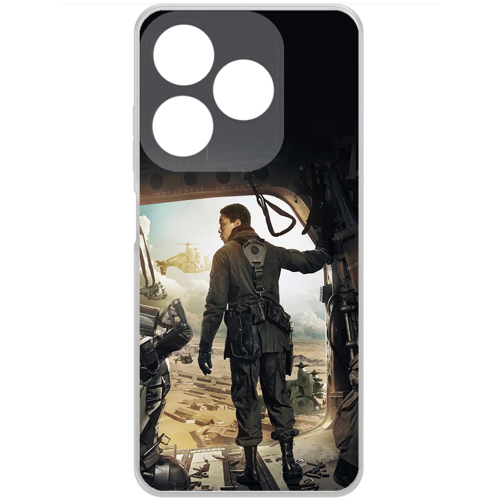 

Чехол-накладка Krutoff Clear Case Фоллаут (Fallout) - Аарон для TECNO Spark 10, Прозрачный
