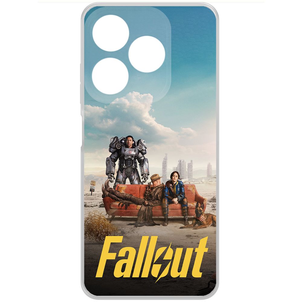 

Чехол-накладка Krutoff Clear Case Фоллаут (Fallout) - Постер для TECNO Spark 10