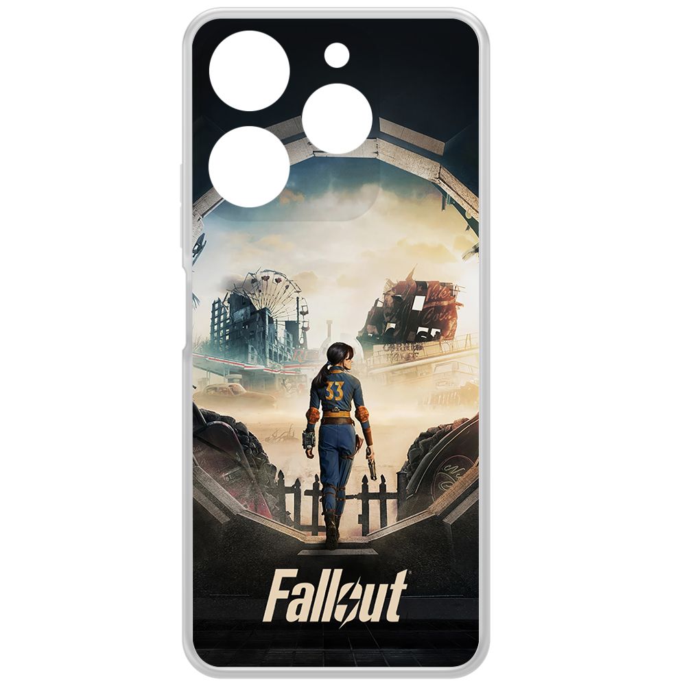 

Чехол-накладка Krutoff Clear Case Фоллаут (Fallout) - Убежище 33 для TECNO Spark 10 Pro, Прозрачный