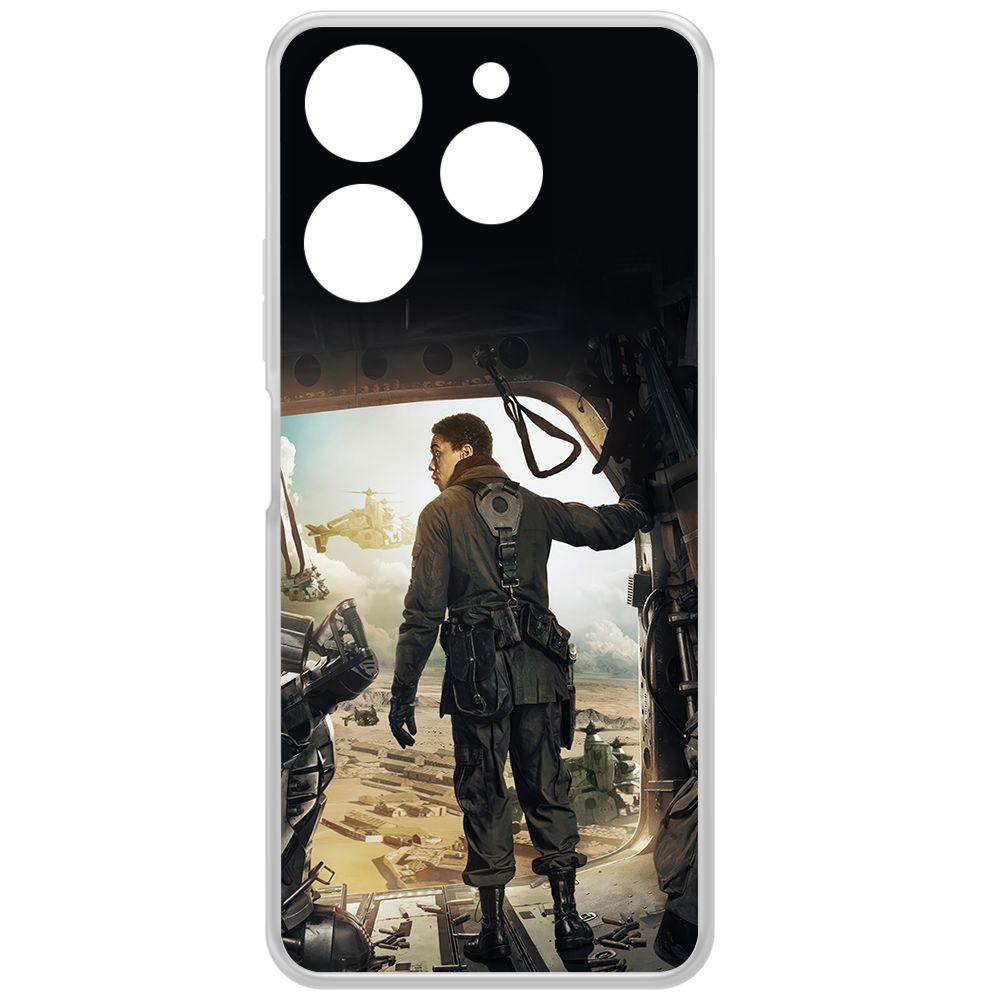 

Чехол-накладка Krutoff Clear Case Фоллаут (Fallout) - Аарон для TECNO Spark 10 Pro, Прозрачный