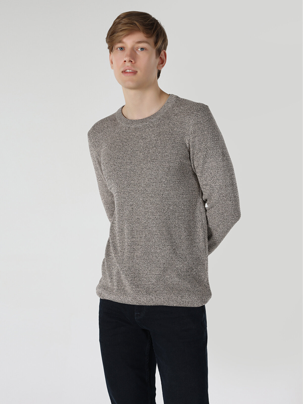 Джемпер мужской Colin's CL1061674_Q1.V1_BRW коричневый XL