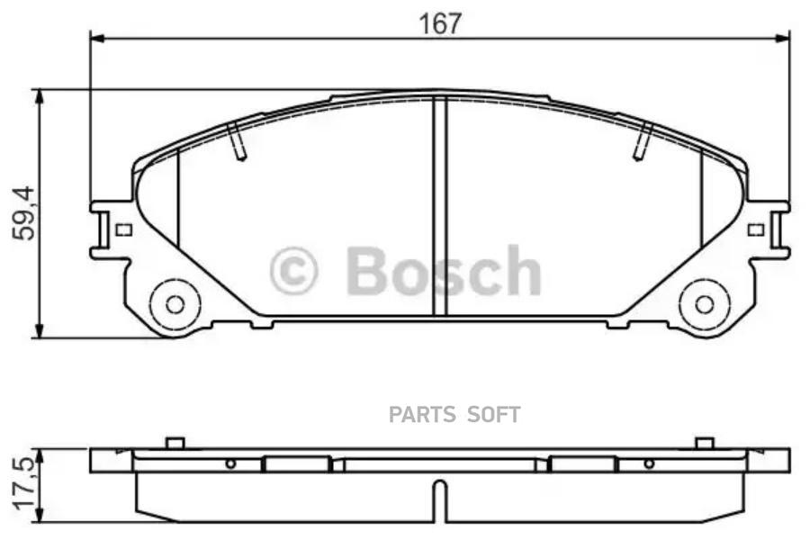 

Колодки тормозные дисковые передние LEXUS RX 09-/TOYOTA HIGHLANDER 07-