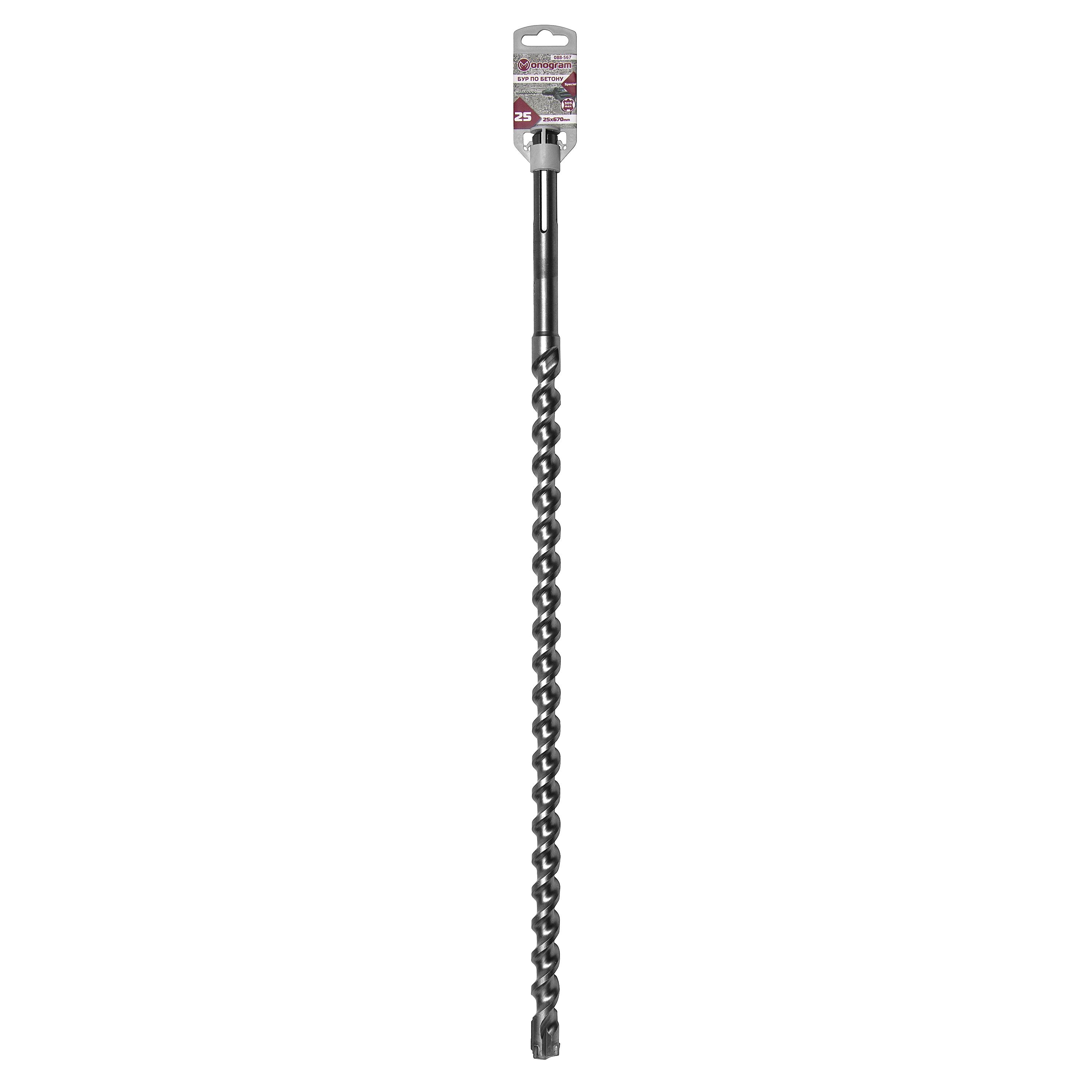 

Monogram Бур по бетону Special SDS-max 25x530/670 мм 088-567