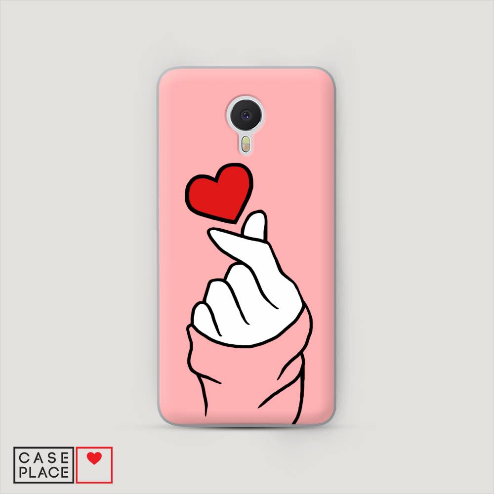 

Чехол Awog на Meizu M3 Note "Милое сердечко", Белый;красный;черный, 70550-7