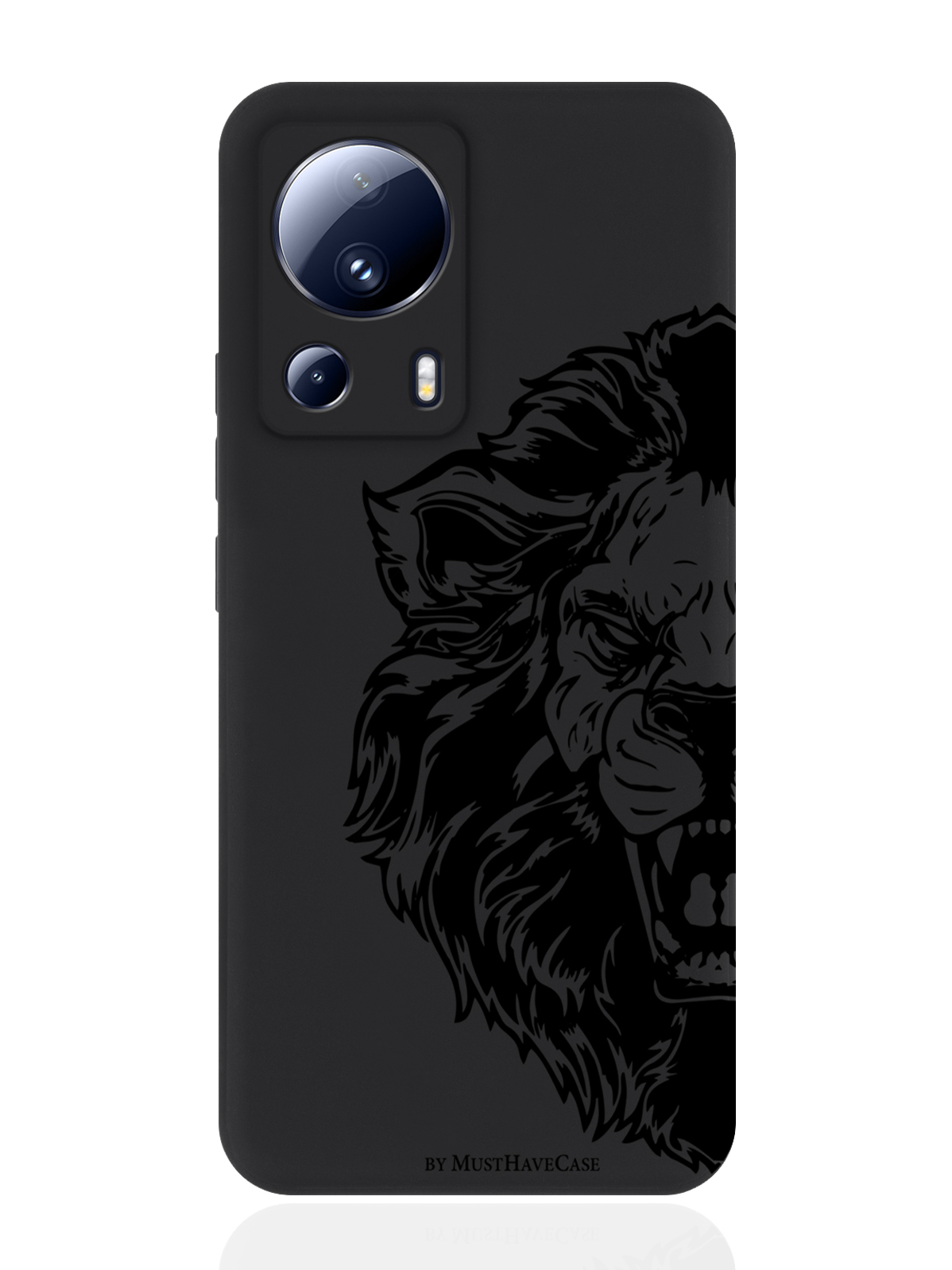 

Чехол для смартфона Xiaomi Mi 13 Lite черный силиконовый Король Лев