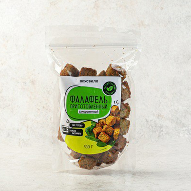 

Фалафель нутовый ВкусВилл формованный замороженный 450 г