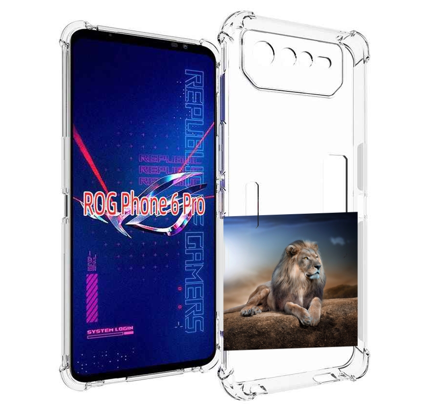 

Чехол MyPads Лев-наблюдает для Asus ROG Phone 6 Pro, Прозрачный, Tocco