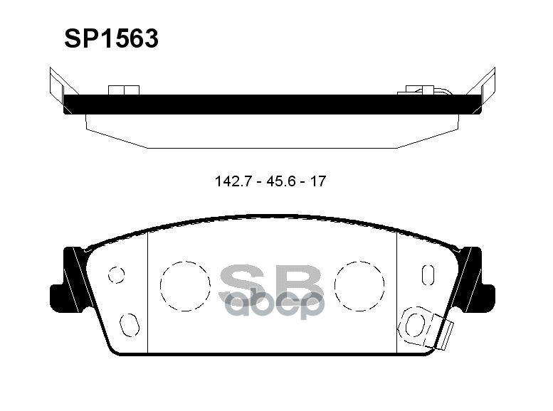 

Тормозные колодки Sangsin brake задние SP1563