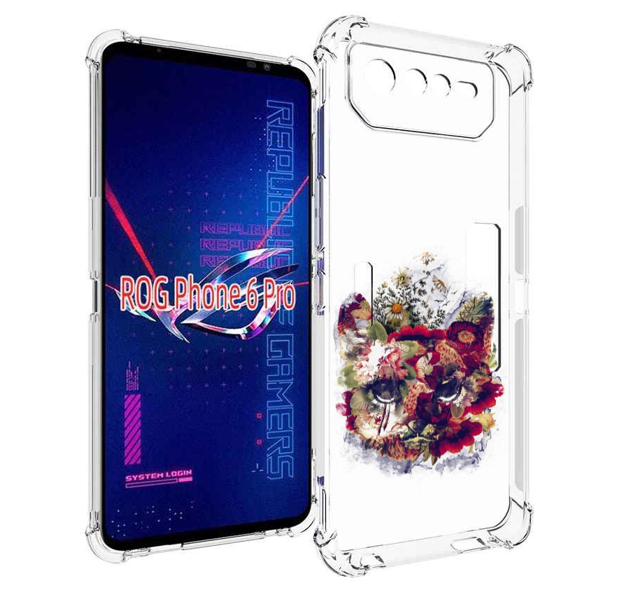 

Чехол MyPads Лиса в цветах-2 для Asus ROG Phone 6 Pro, Прозрачный, Tocco