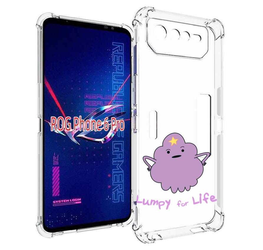 

Чехол MyPads Принцесса пупырчатого королевства для Asus ROG Phone 6 Pro, Прозрачный, Tocco