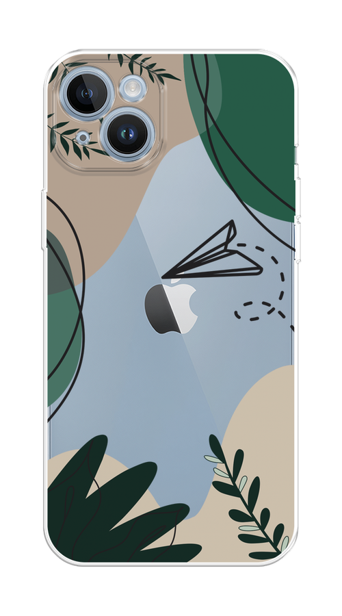 

Чехол Homey на Apple iPhone 14 "Secret Garden", Зеленый;бежевый;черный, 15150-1