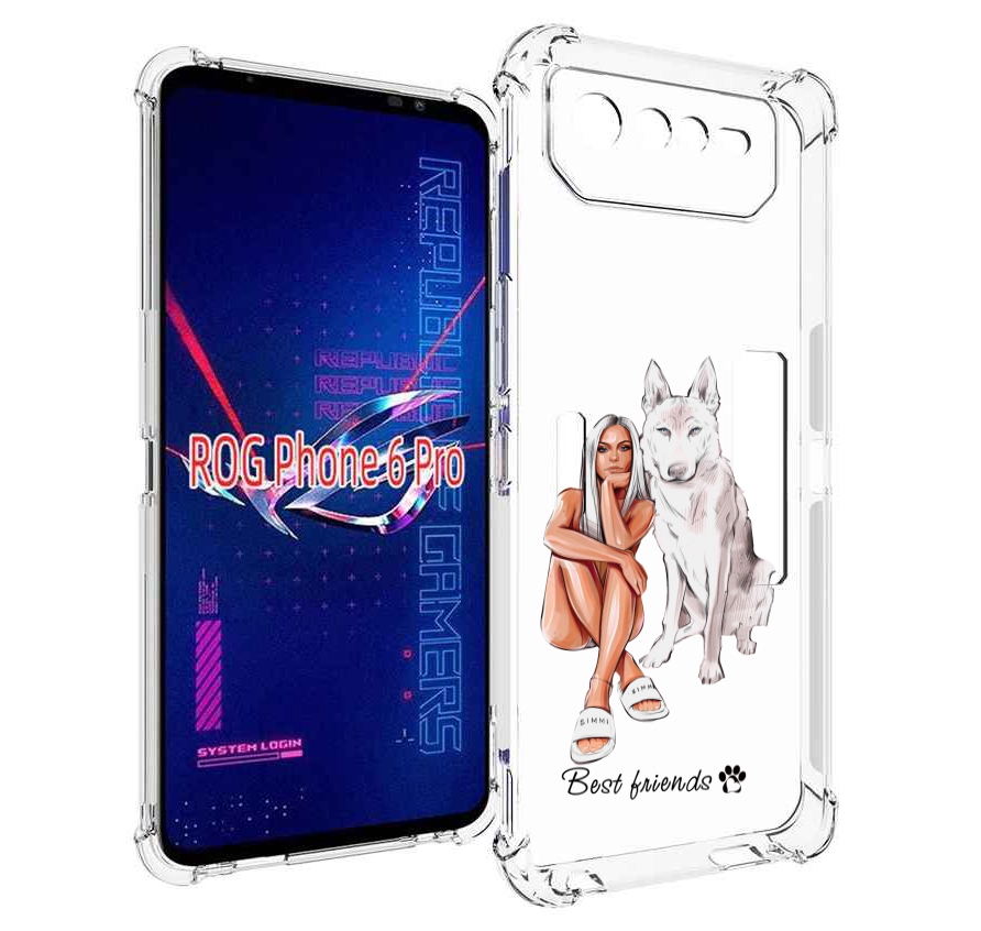 Чехол MyPads Лучшие-друзья для Asus ROG Phone 6 Pro