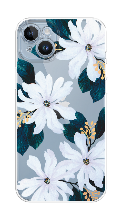 

Чехол Homey на Apple iPhone 14 "Delilah Flower", Зеленый;белый, 15150-1