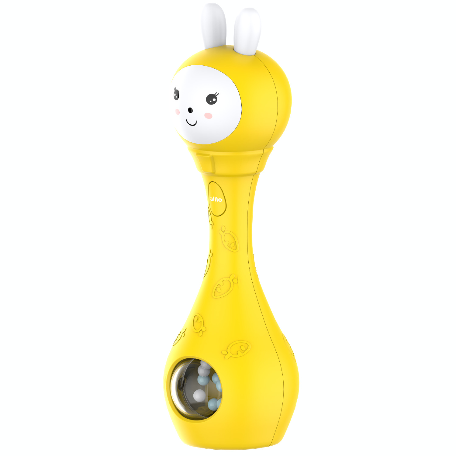 Музыкальная интерактивная игрушка Зайка-Карапуз alilo S1 погремушка, прорезыватель