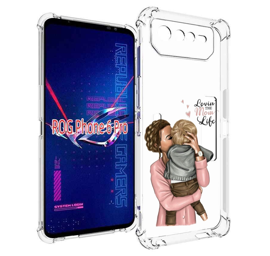 

Чехол MyPads Любовь-мамы детский для Asus ROG Phone 6 Pro, Прозрачный, Tocco
