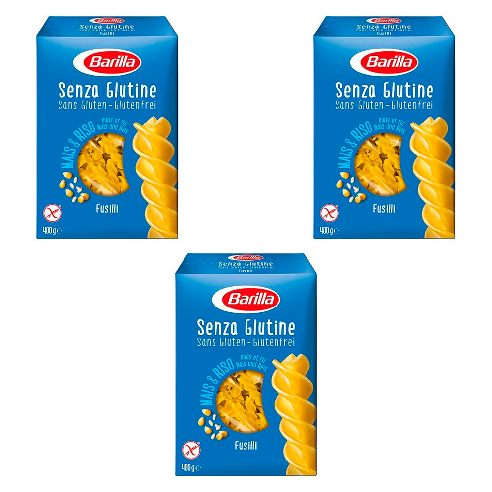 

Макаронные изделия Barilla спирали фузилли без глютена 400г*3 шт.