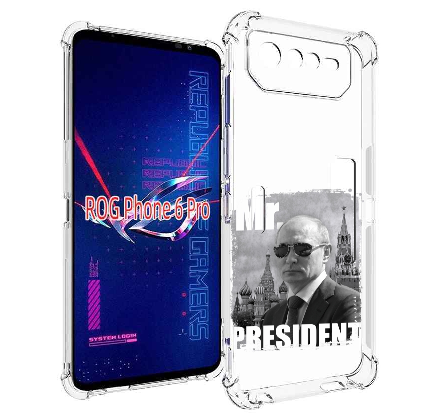 

Чехол MyPads Путин для Asus ROG Phone 6 Pro, Прозрачный, Tocco