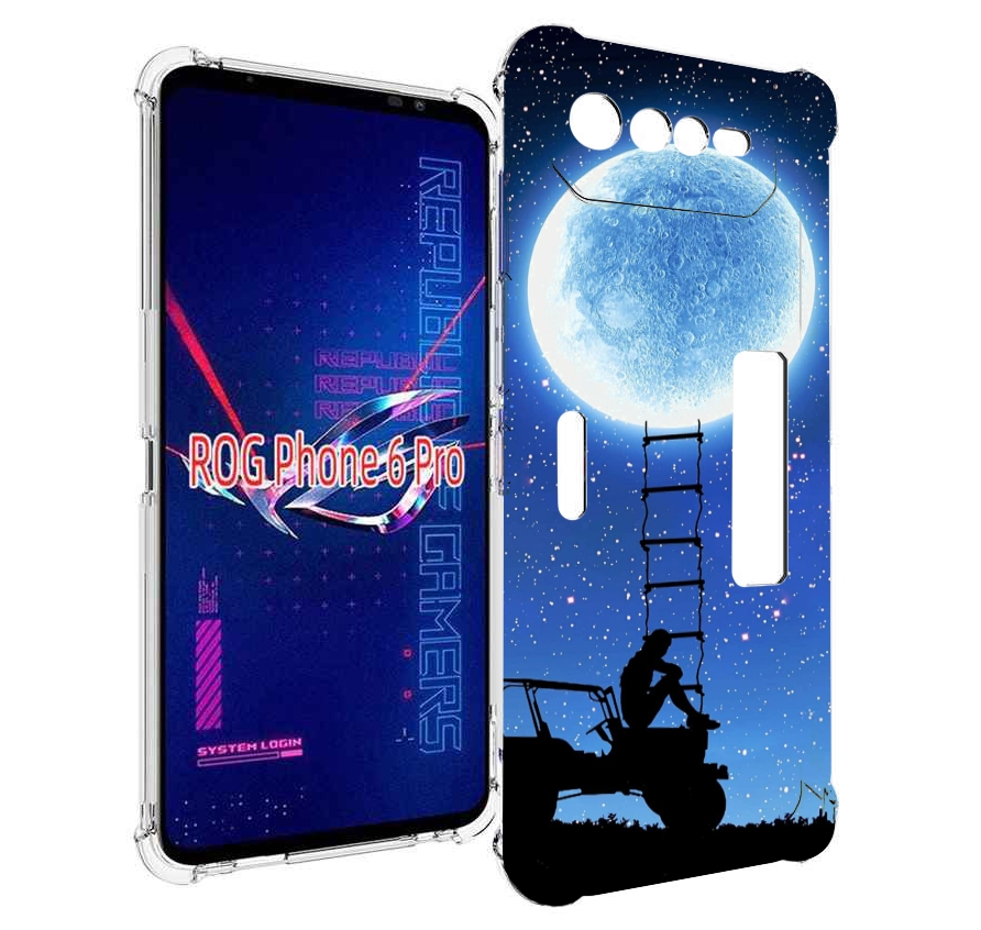 

Чехол MyPads Машина-на-лун для Asus ROG Phone 6 Pro, Прозрачный, Tocco