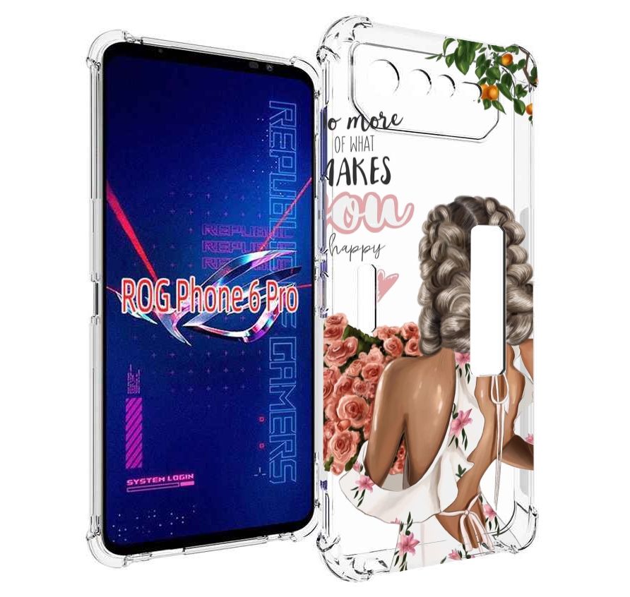 

Чехол MyPads Мелочи-делают-тебя-счастливой для Asus ROG Phone 6 Pro, Прозрачный, Tocco