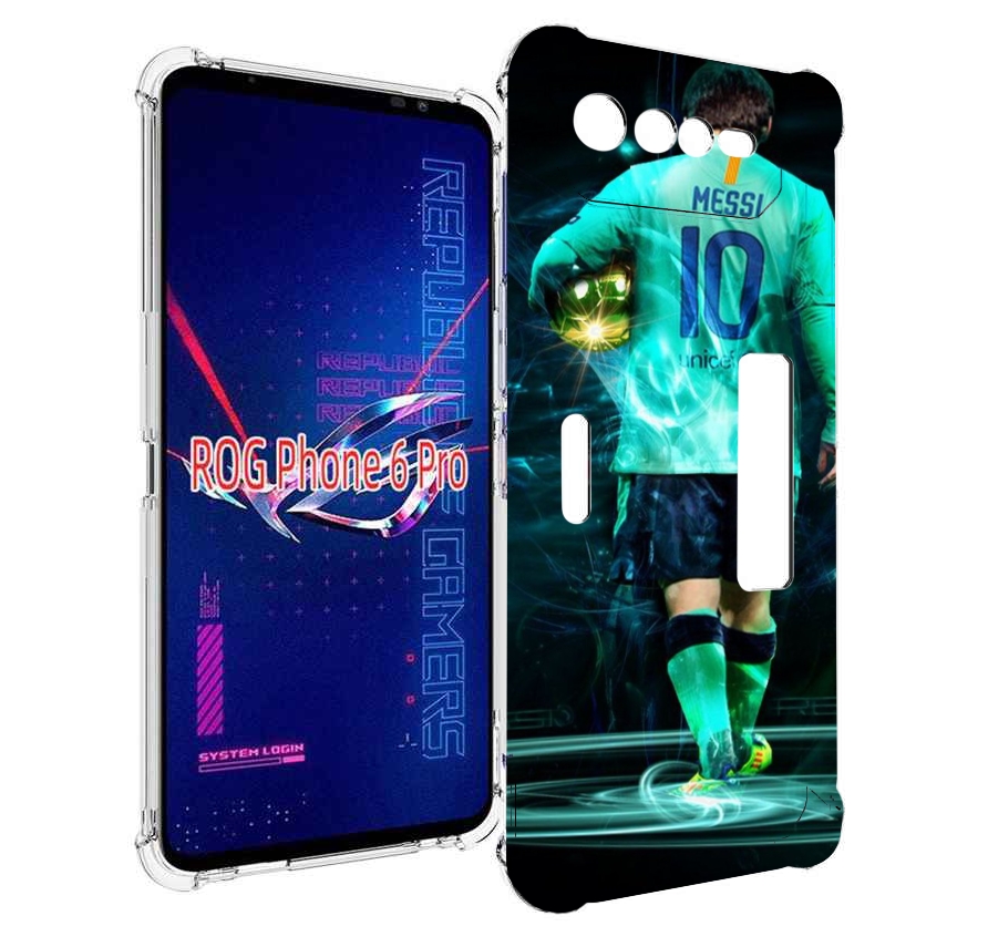 

Чехол MyPads Месси мужской для Asus ROG Phone 6 Pro, Прозрачный, Tocco