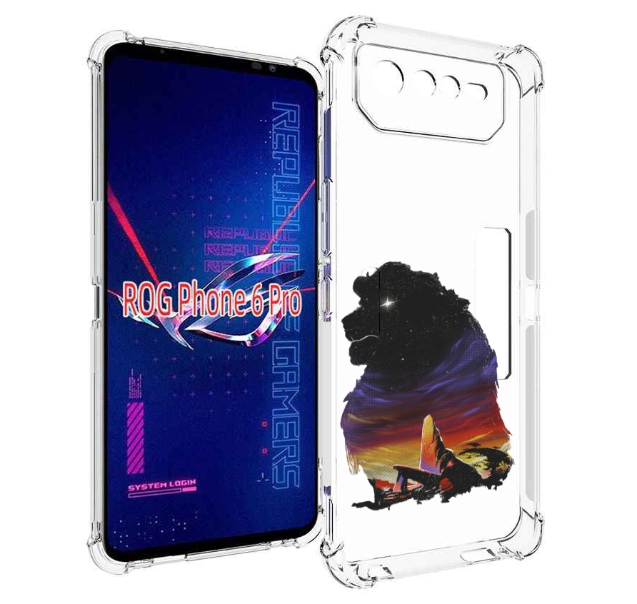 

Чехол MyPads Муфаса для Asus ROG Phone 6 Pro, Прозрачный, Tocco