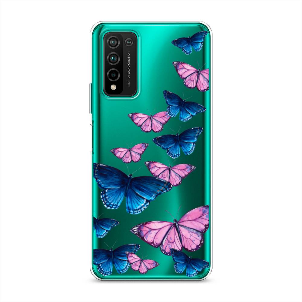 фото Чехол awog "полет бабочек" для honor 10x lite