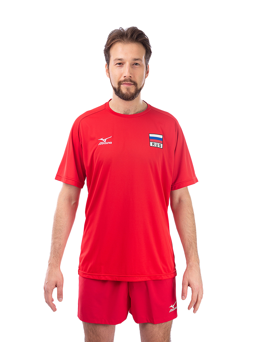 

Футболка мужская Mizuno V2HP16RR16 красная 5XL, Красный, V2HP16RR16
