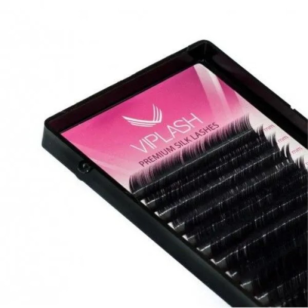 

Ресницы Viplash silk 16 линий L+ 0.085 7-13 мм, Черный