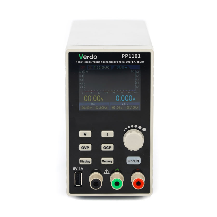 

Источник питания VERDO PP1101 30В, 5А, 150 Вт, PP1101