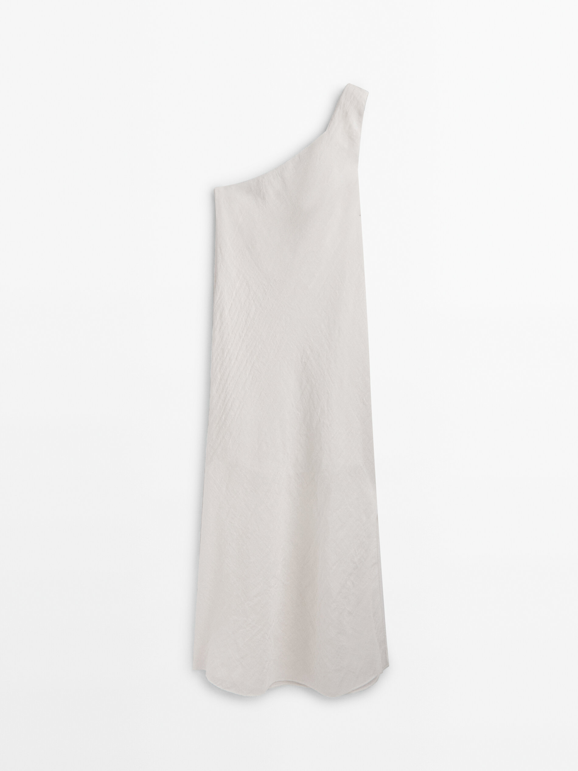 Платье женское Massimo Dutti 665610025 белое XS (доставка из-за рубежа)