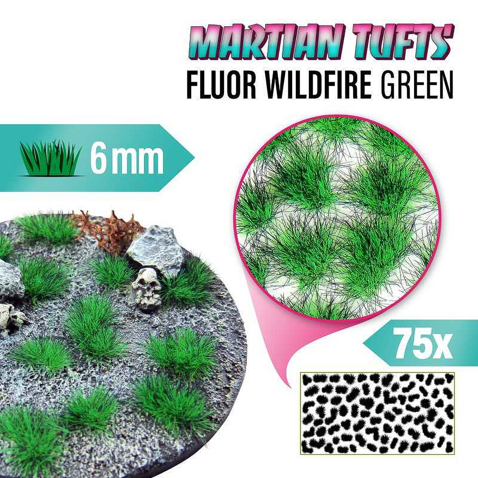 

Пучки травы для моделирования Green Stuff World Martian Tufts 6 mm Fluor Wildfire Green, Martian Tufts