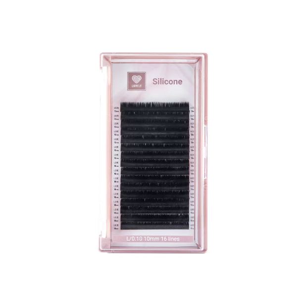 

Ресницы Lovely Silicone 16 линий mix C 0.07 5-9 мм, Черный, 4627201821843