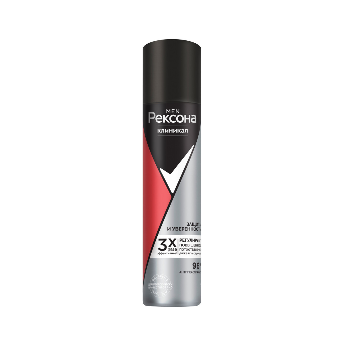 

Антиперспирант аэрозоль мужской Rexona Защита и уверенность, защита от запаха и пота 96ч, Rexona Men