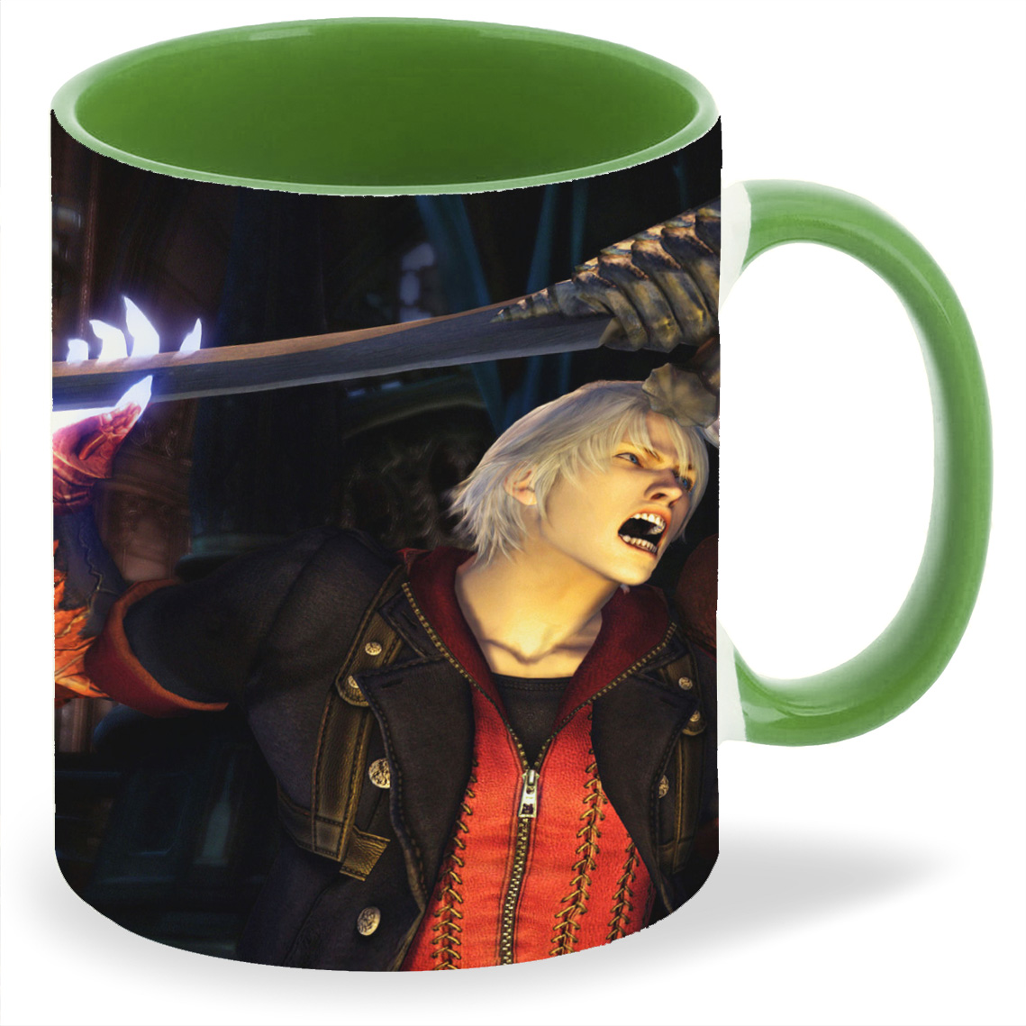 

Кружка CoolPodarok devil may cry 4 Оскал Улыбка, devil may cry 4 Оскал Улыбка