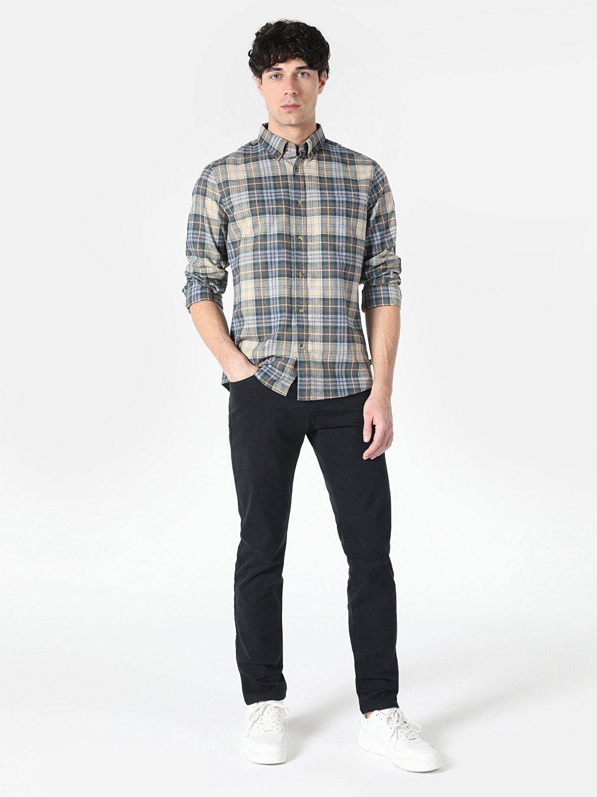 

Рубашка мужская Colin's CL1061681_Q1.V1_INV голубая 2XL, CL1061681_Q1.V1_INV