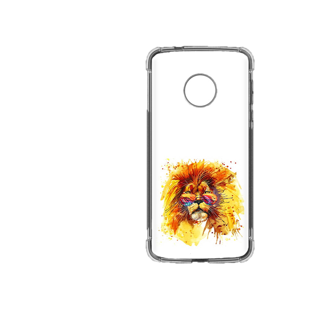 

Чехол MyPads Tocco для Motorola Moto Z2 Force лев в очках, Прозрачный, Tocco