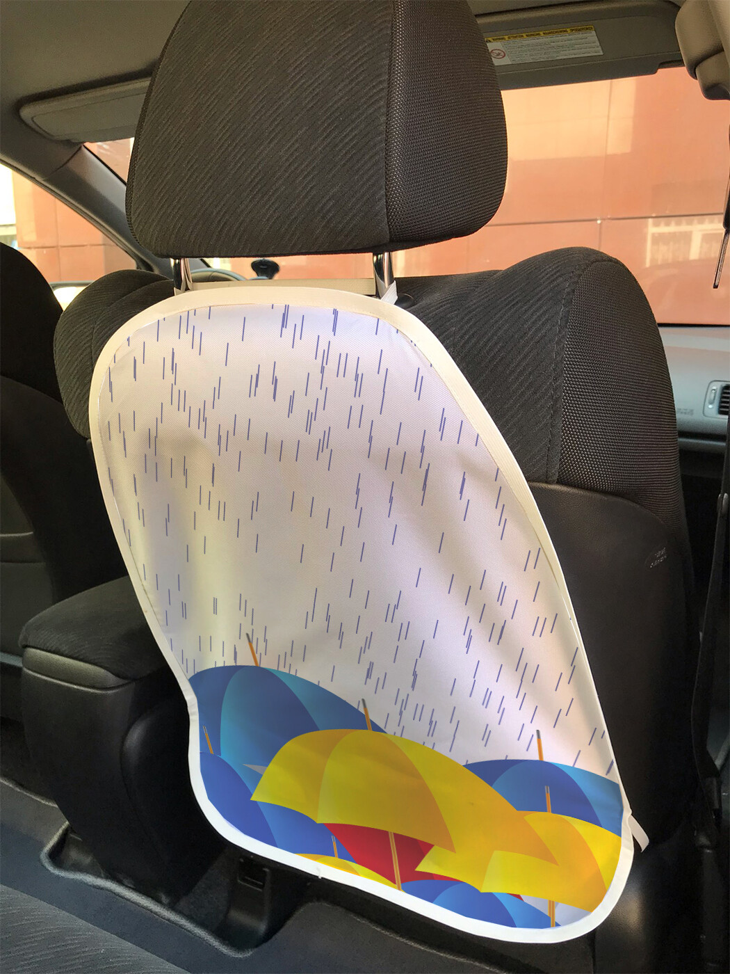 

Накидка на спинку сиденья JoyArty Зонты под дождем, 45х62, Зонты под дождем
