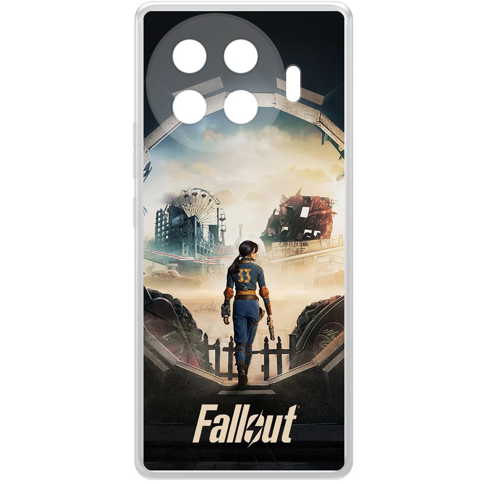 

Чехол-накладка Krutoff Clear Case Фоллаут (Fallout) - Убежище 33 для TECNO Spark 20 Pro+, Прозрачный