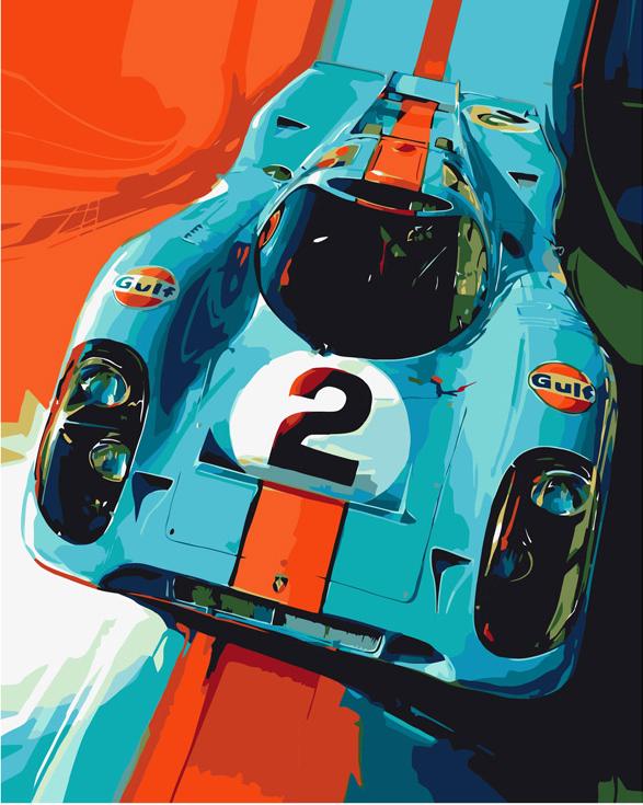 

Картина по номерам Артвентура Порше 917, 40x50 см, Артвентура Порше 917