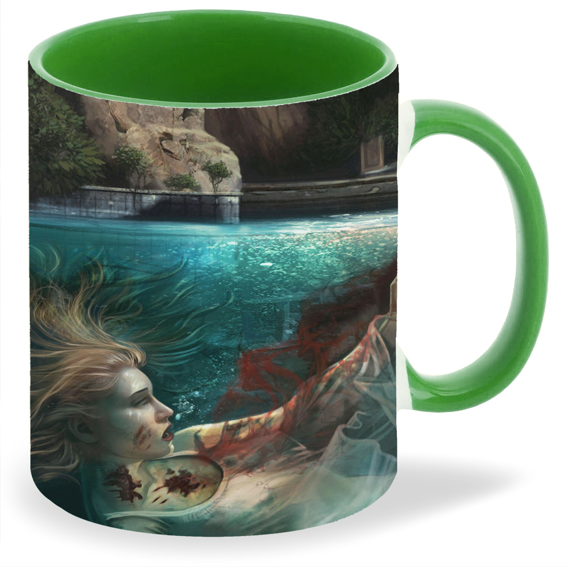 

Кружка CoolPodarok dead island Девушка в крови под водой, dead island Девушка в крови под водой