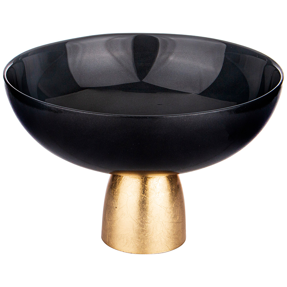 фото Блюдо на ножке lefard "bohemia" black 24см