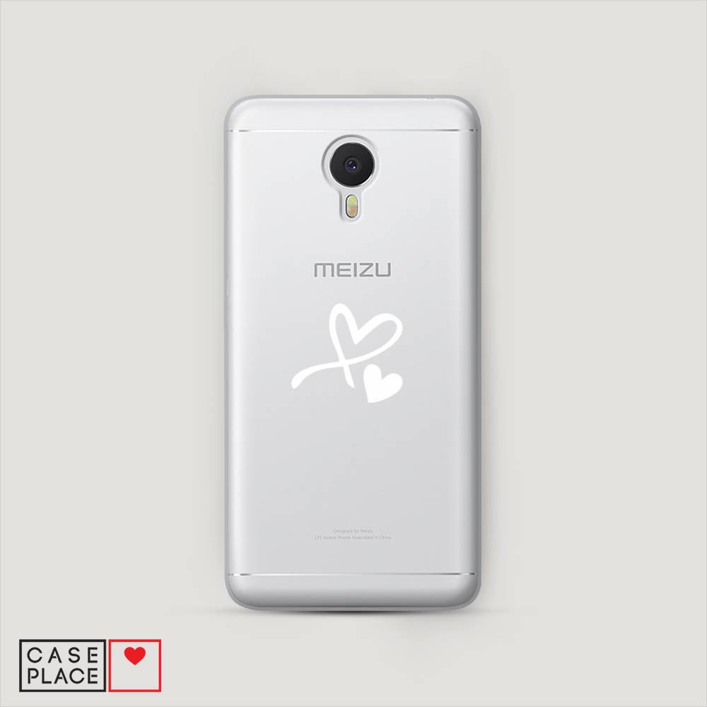 

Чехол Awog на Meizu M3 Note "Сердечко минимализм", Белый, 70550-6