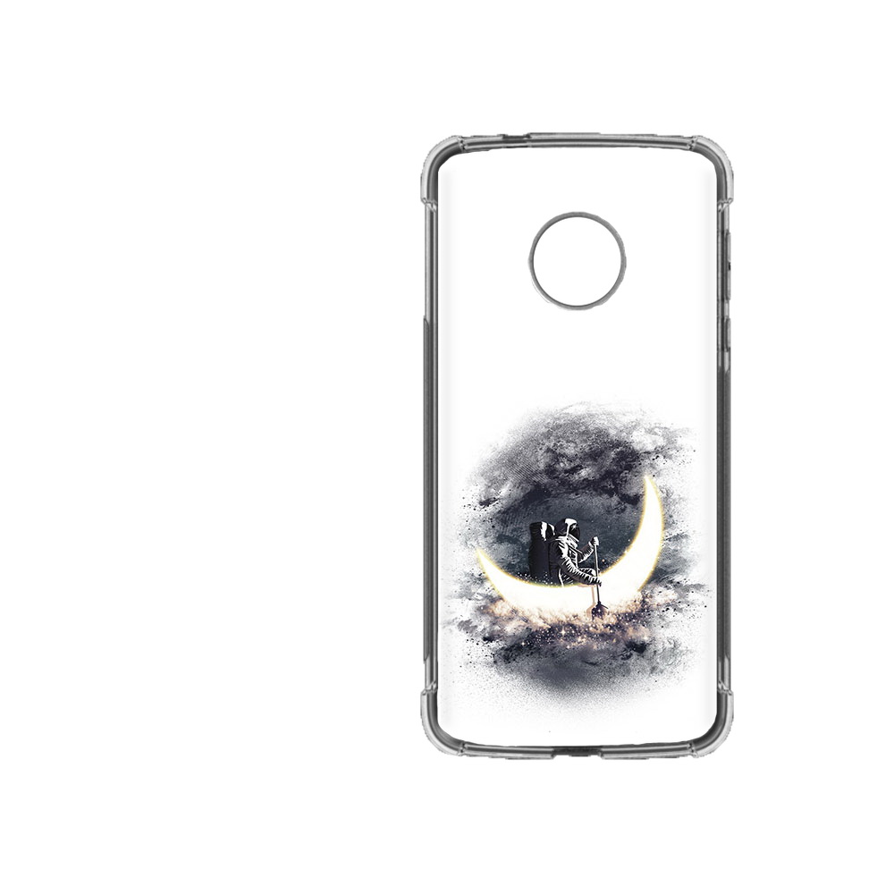

Чехол MyPads Tocco для Motorola Moto Z2 Force лунный путешественник, Прозрачный, Tocco