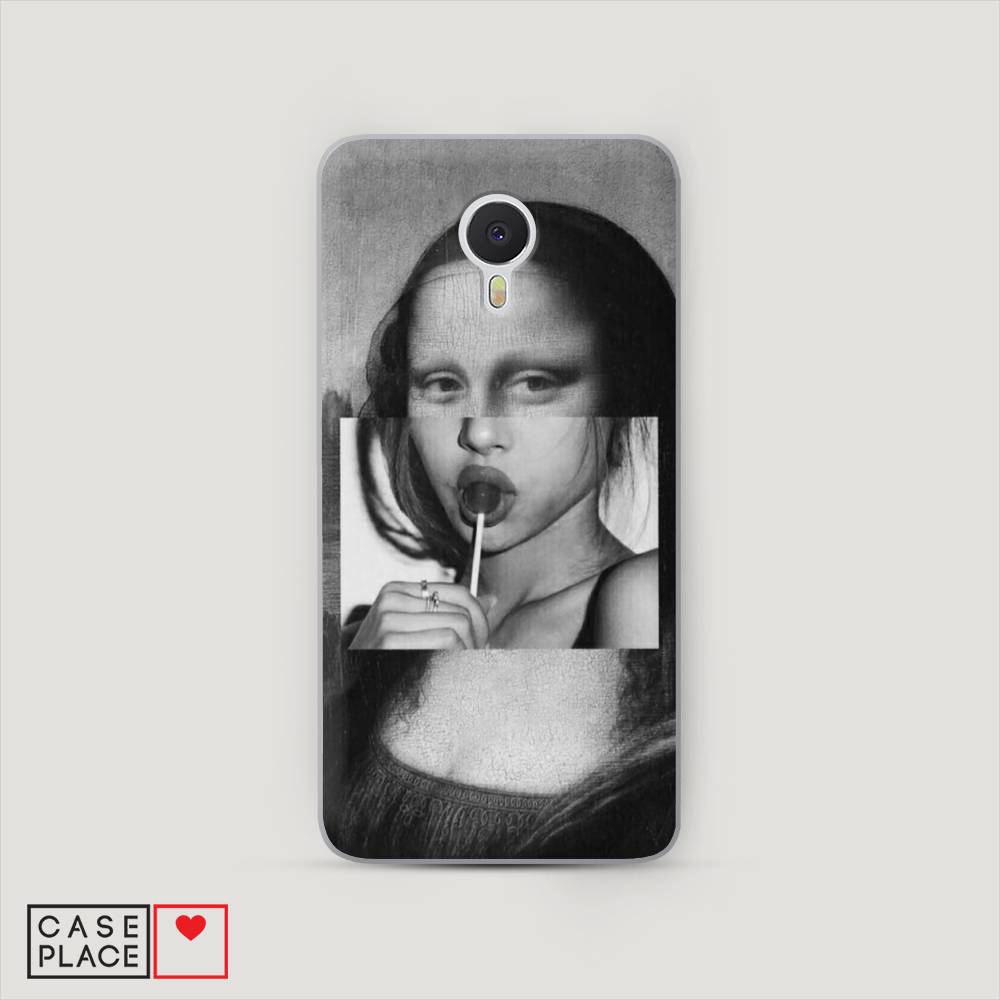 

Чехол Awog на Meizu M3 Note "Mona Lisa sucking lollipop", Серый, 70550-9