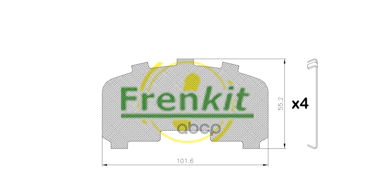 

Комплект Противоскрипных Пластин Frenkit арт. 940058