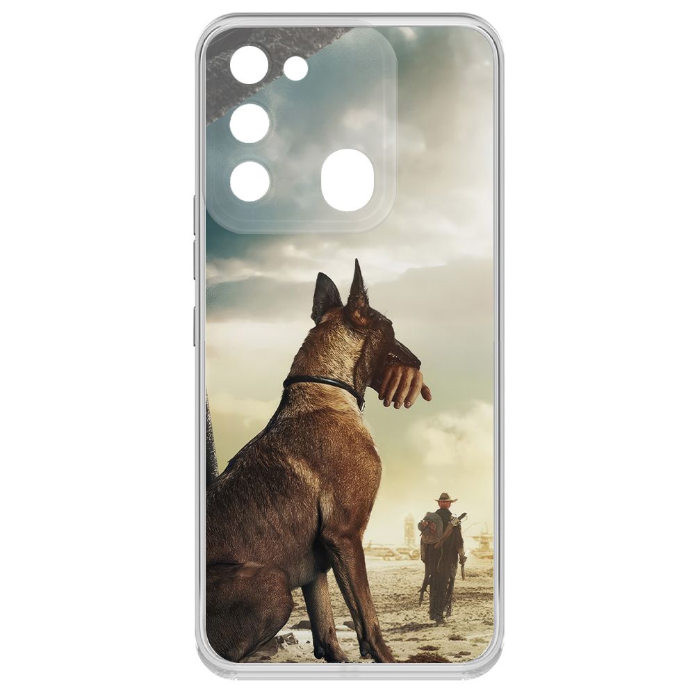 

Чехол-накладка Krutoff Clear Case Фоллаут (Fallout) - Псина для TECNO Spark 8C