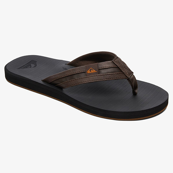 

Вьетнамки мужские Quiksilver AQYL100886 черные; коричневые 11 US, AQYL100886